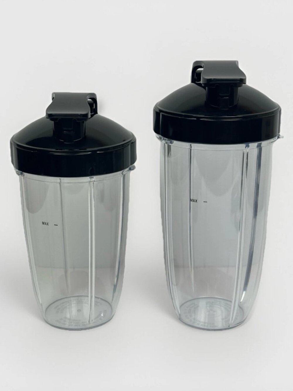 🥤 2 NEW NutriBullet Replacement Blender Cups 16oz & 18oz w/ Sip & Seal Lids 🥤